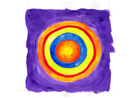 Painting Art Lesson - Concentric Circles