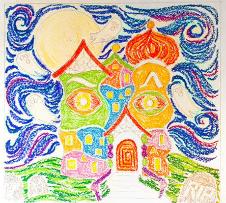 Colored Hundertwasser Haunted House