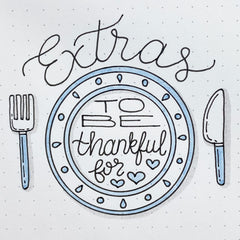 Extras to be Thankful for Bullet Journal Doodle
