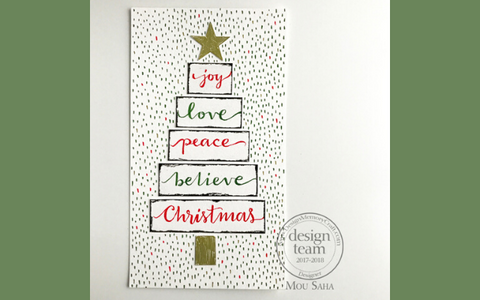 Hand Lettered Christmas craft
