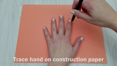 Hand Tracing on Construction Paper