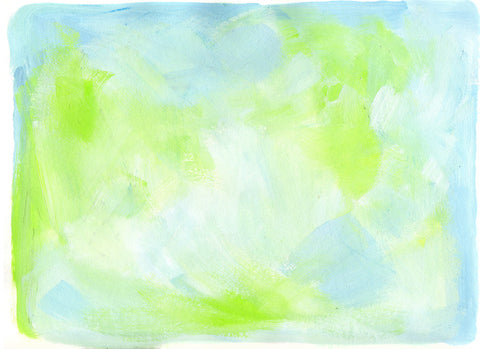 Blue and Green Painted Paper