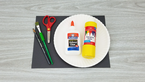 Table with Art Supplies 