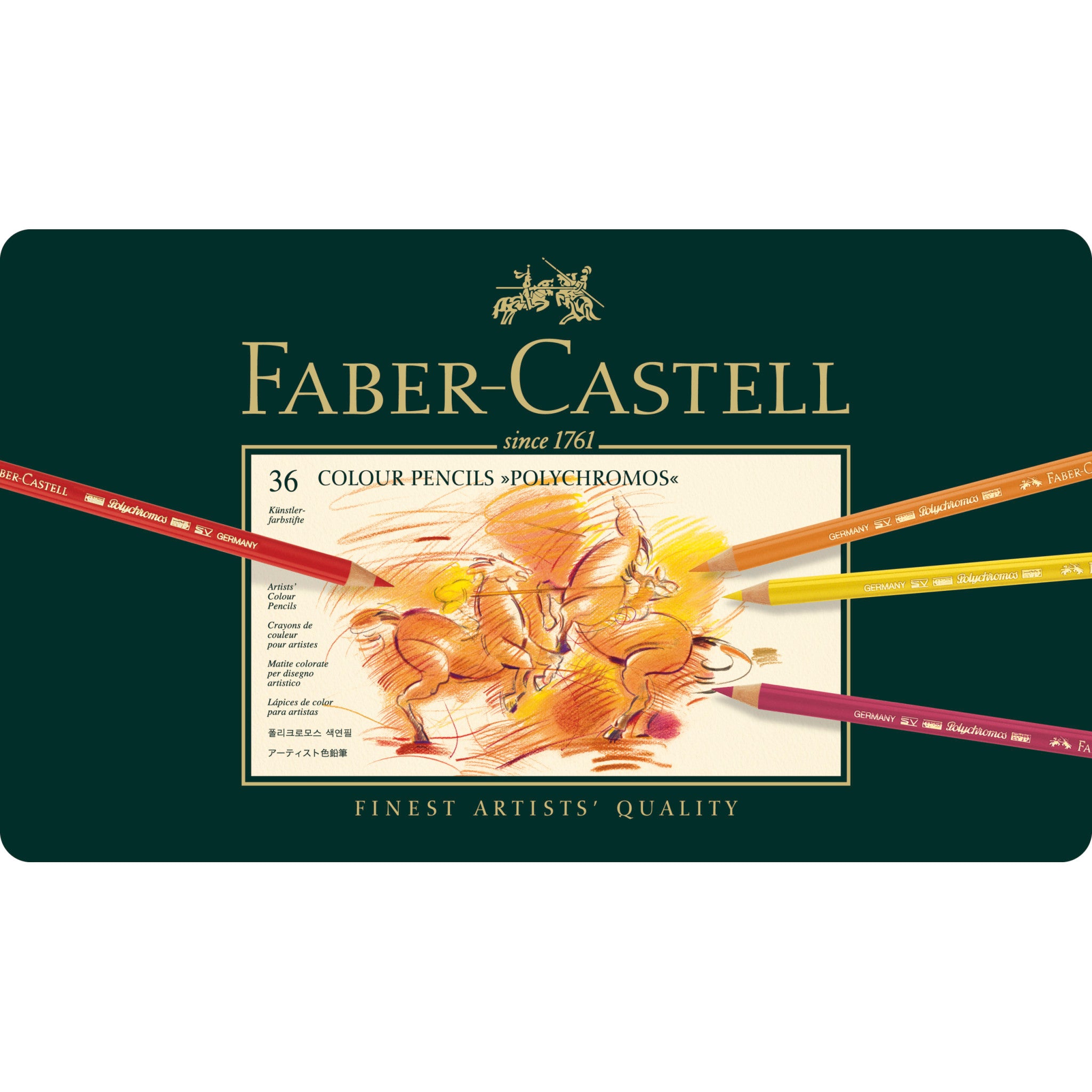 Coloured pencils POLYCHROMOS colors Faber-Castell 4 version 36 to 120 colors 