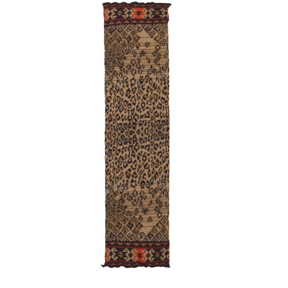 Kapital Compressed Wool Scarf, Coptic Leopard