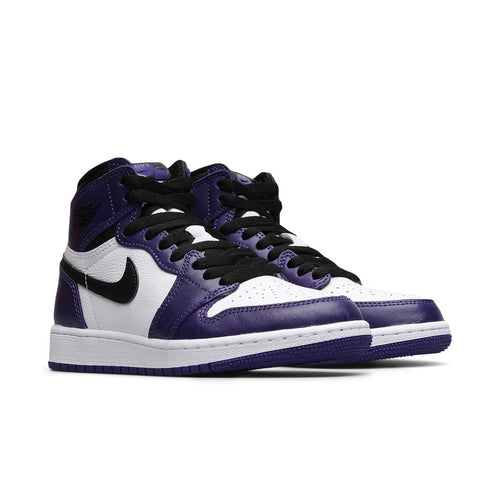 jordan 1 og court purple grade school