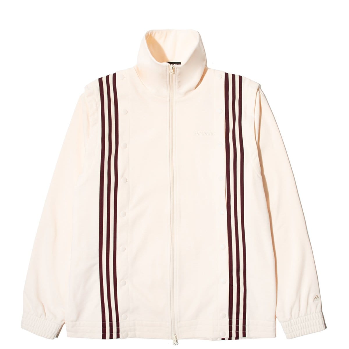 x IVY PARK TRACK JACKET ECRTIN/MAROON 