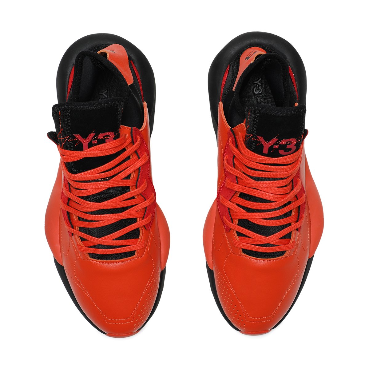 adidas y3 trainers black and orange