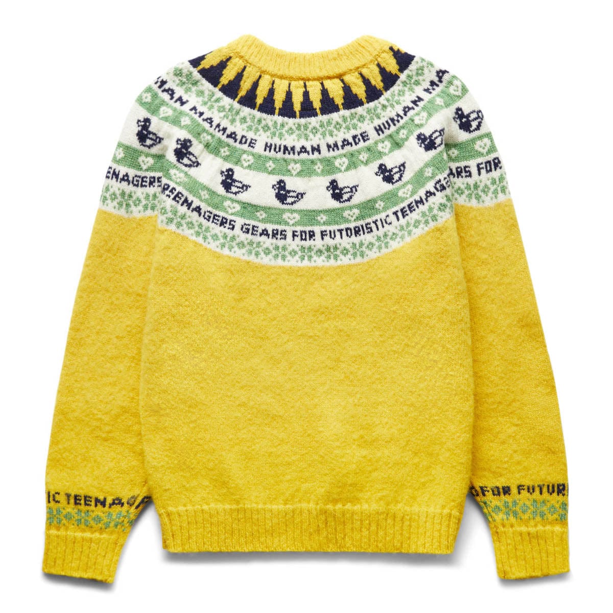 DUCK JACQUARD KNIT YELLOW | GmarShops – GmarShops Store