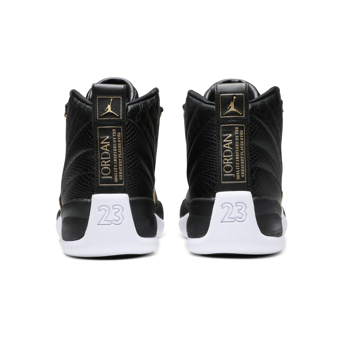 jordan 12 womens black and gold