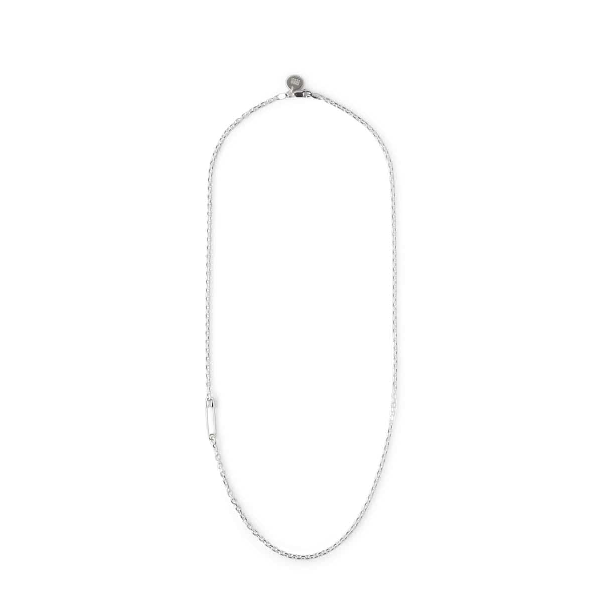 NEIGHBORHOOD SILVER SAFETY PIN NECKLACE-