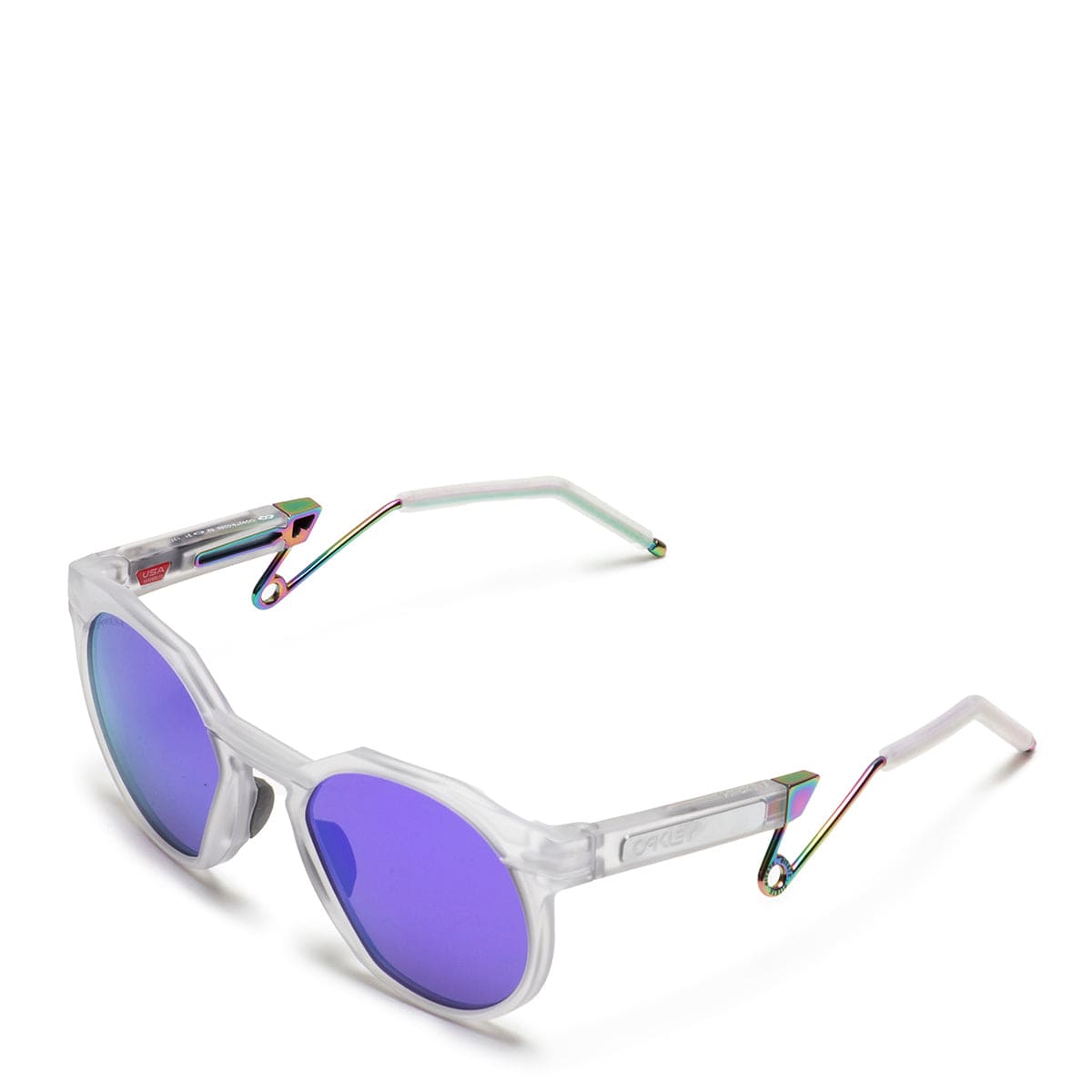 Hstn Metal Sunglasses Clear W Prizm Violet Bodega 