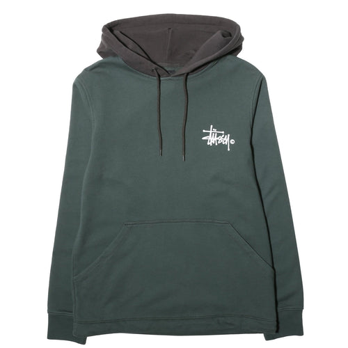 stussy two tone hoodie green