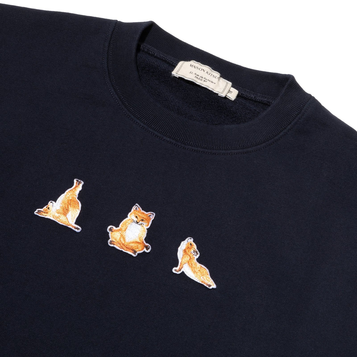 YOGA FOX PATCHES SWEATSHIRT Navy – Bodega Store