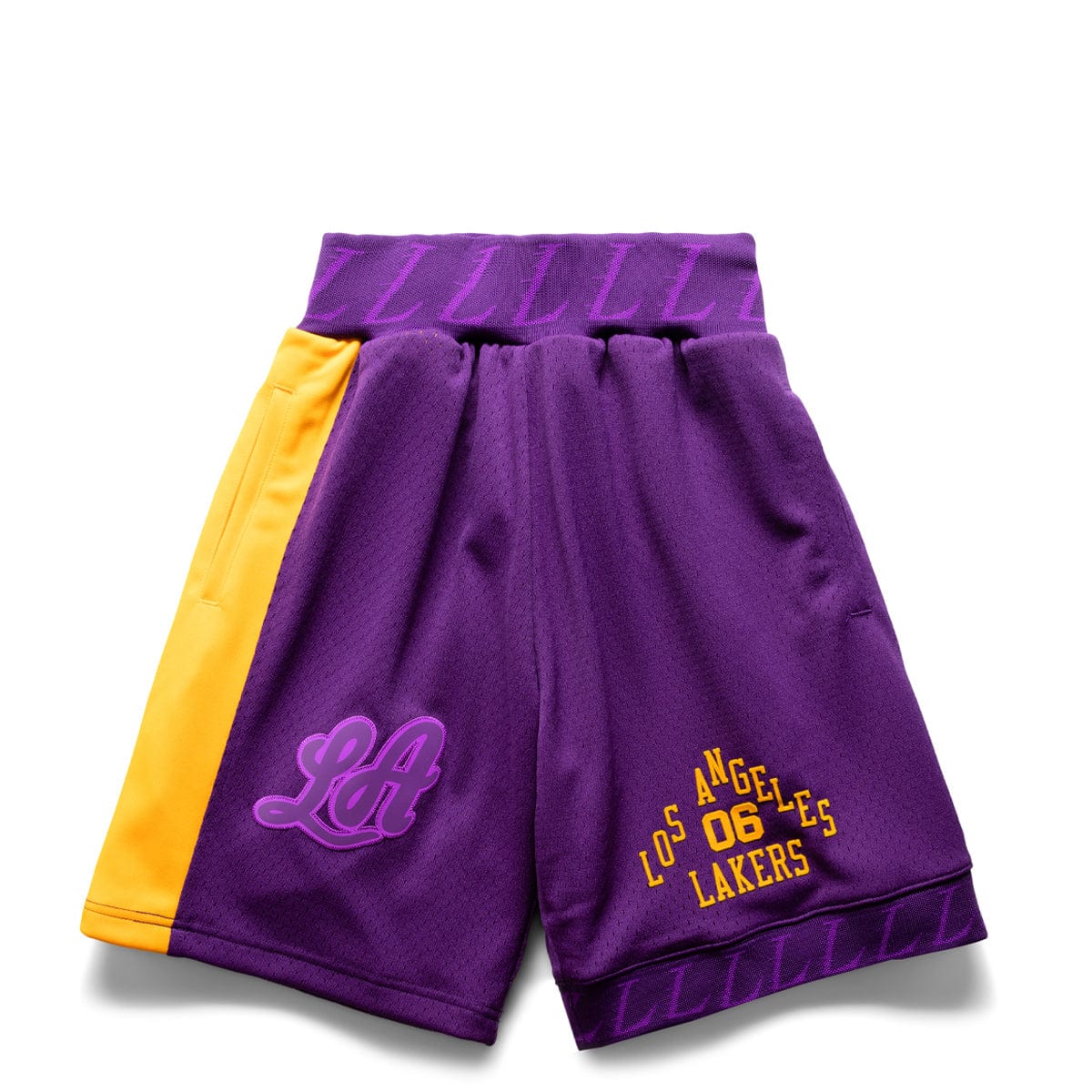 Mitchell & Ness Los Angeles Lakers Marble Swingman Shorts Purple - Size XL