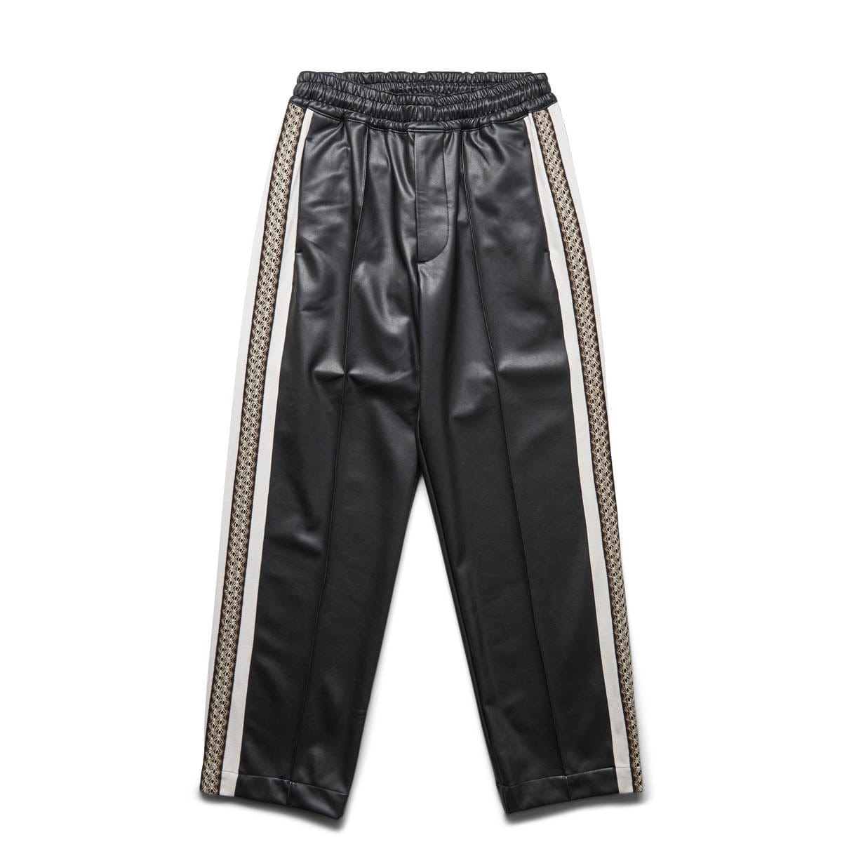 送料無料でお届けします SYNTHETIC LEATHER TRACK PANTS