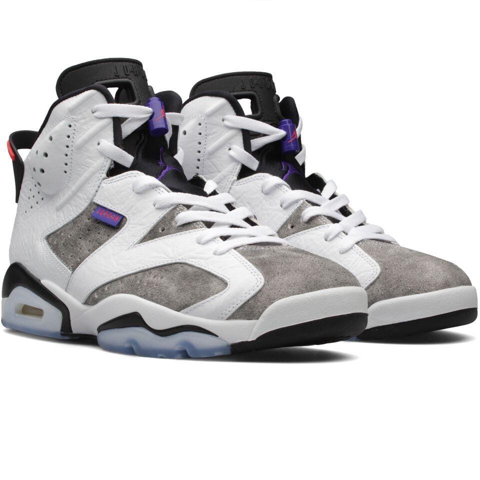 white and purple jordan 6