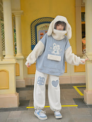 White Rabbit Hoodie & Sweatpants-Sets-ntbhshop