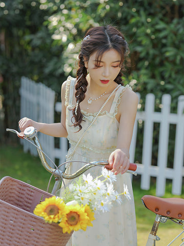 Floral Maiden Chiffon Outerwear & Dress-Outfit Sets-ntbhshop