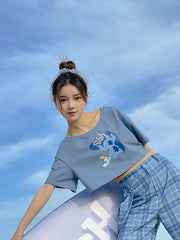 Stitch Crop Tops-Shirts & Tops-ntbhshop