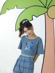 Stitch Crop Tops-Shirts & Tops-ntbhshop
