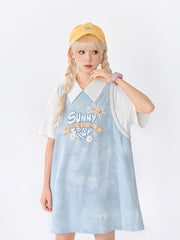 Sunny Flower Polo Dress-Dresses-ntbhshop