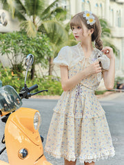 Blooming Outerwear & Gingham Dress-Outfit Sets-ntbhshop