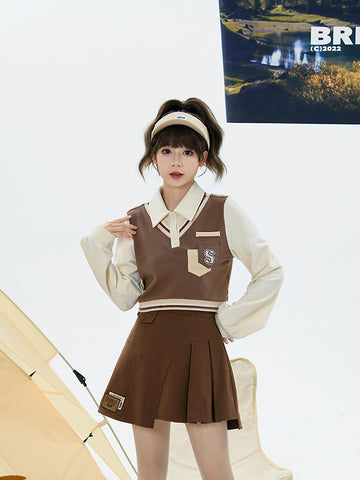 Rugby Hooded Jacket, Sweatshirt & Skirt-Outfit Sets-ntbhshop