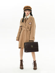 Bear Detective French Coat-Coats & Jackets-ntbhshop