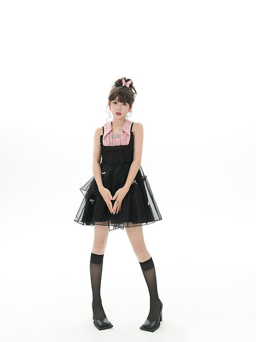 Amai-Chan Crop Blazer & Tulle Dress-Outfit Sets-ntbhshop