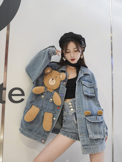 Big Bear Denim Jacket-Jacket-ntbhshop