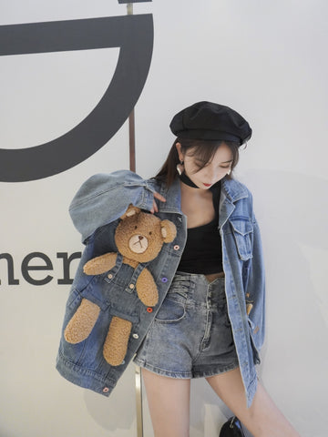 Big Bear Denim Jacket-Jacket-ntbhshop