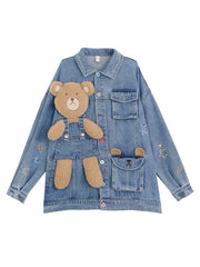 Big Bear Denim Jacket-Jacket-ntbhshop