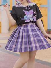 Kuromi My Melody Cinnamoroll Pompompurin Jk Uniform Skirts-Sets-ntbhshop