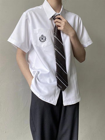 Jk Dk Uniform Short Sleeve Shirts-Shirts & Tops-ntbhshop