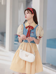 Snow White Crop Top & Dress-Sets-ntbhshop
