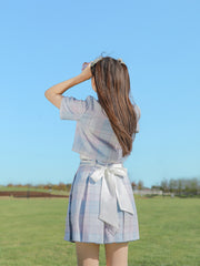 Alice in Wonderland Plaid Short Jacket & Skirt-Sets-ntbhshop