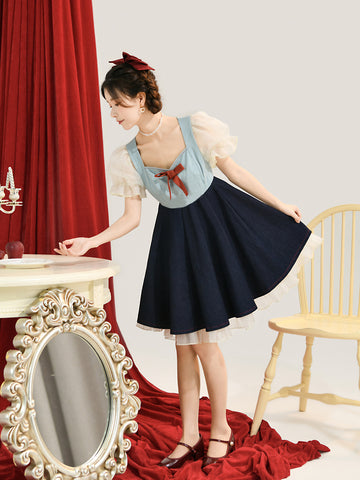 Snow White Babydoll Dresses-Dresses-ntbhshop