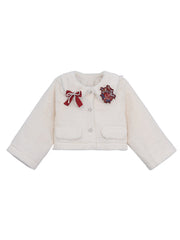 Snow White Fluffy Jacket-Sets-ntbhshop