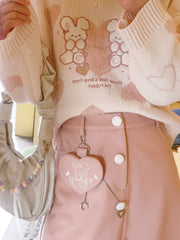 Cupid Rabbit Sweater & Skirt-Sets-ntbhshop