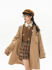 Bear Detective French Coat-Coats & Jackets-ntbhshop