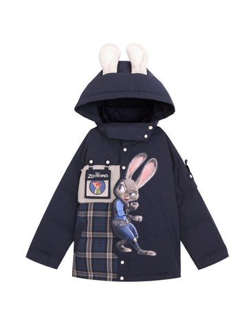 Judy Hopps Rabbit Ears Down Jacket-Sets-ntbhshop