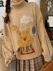 Winnie the Pooh Knit Turtleneck-Knitwear-ntbhshop