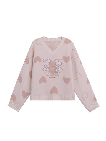 Cupid Rabbit Sweater & Skirt-Sets-ntbhshop