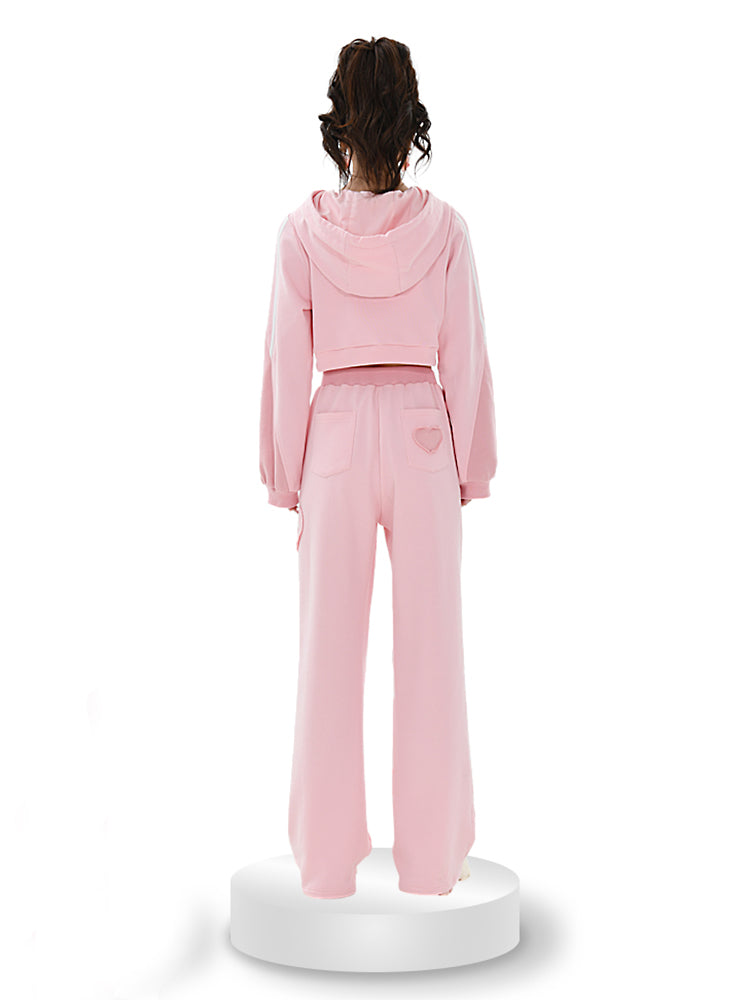 Love Cosmetics Cut Out Hoodie & Sweatpants-ntbhshop