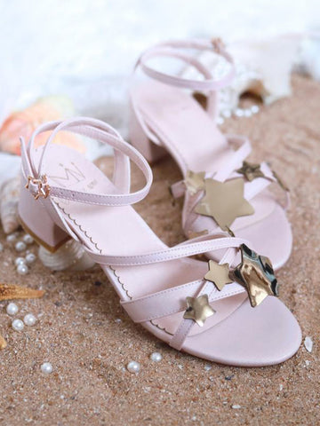 Star Flash Ankle Strap Sandals-Sandals-ntbhshop