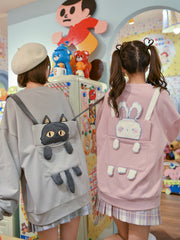 Meow and Bunny Sweatshirts-Sets-ntbhshop