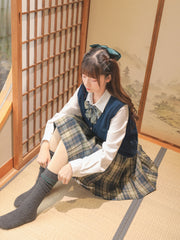 Tibetan Bamboo Jk Uniform Skirts-Sets-ntbhshop