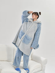 Shark Attack Fleece Pajamas-Pajamas-ntbhshop