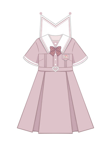 Kuromi My Melody Cinnamoroll Pompompurin Sailor Dresses-Sets-ntbhshop